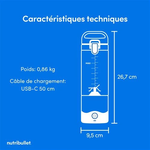 BLENDER PORTABLE NUTRIBULLET NBP003W