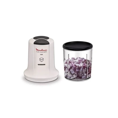 MINI HACHOIR MOULINEX MULTIMOULINETTE 6EN1 500W BLANC AT723110
