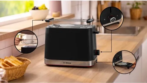 GRILL PAIN BOSCH 950W NOIR TATM223