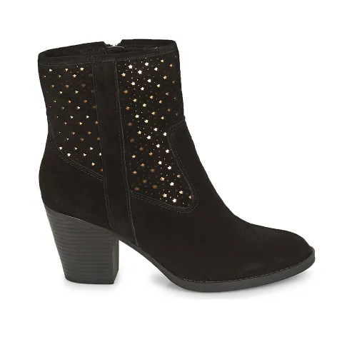 BOTTINES ANDRÉ FEMME DELIA DAIM NOIR