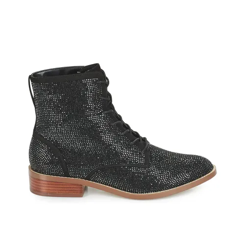BOOTS ANDRÉ FEMME TASHA CUIR NOIR
