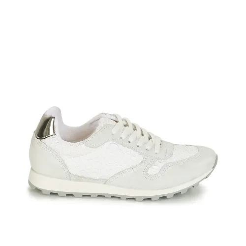 BASKETS ANDRÉ FEMME SONG CUIR BLANC