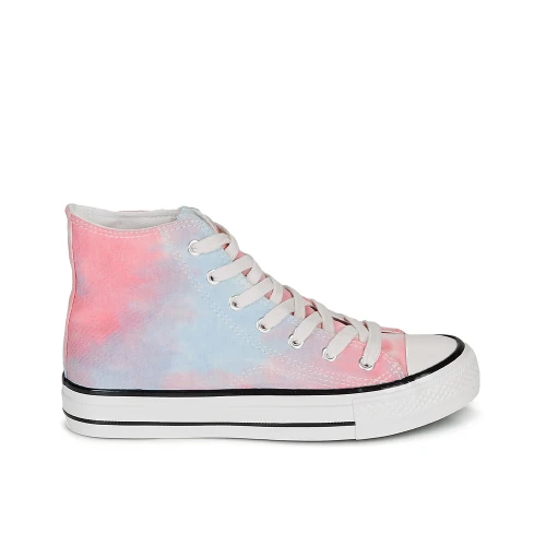 BASKETS MONTANTES ANDRÉ FEMME HEAVEN ROSE BLEU