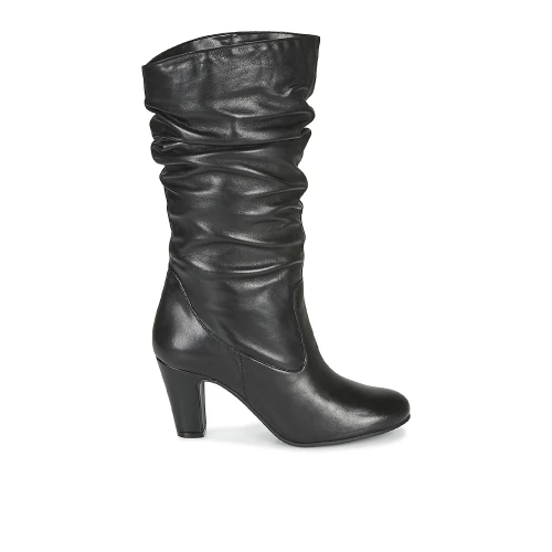 CAVALIÈRES ANDRÉ FEMME LALALY CUIR NOIR