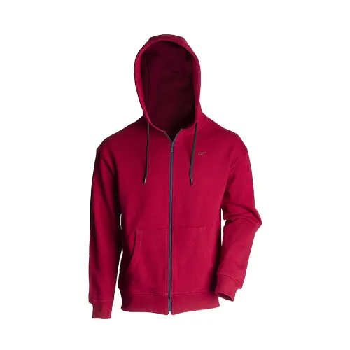 HOODIE AVEC ZIP DEPART HOMME BORDEAU