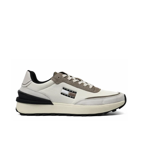BASKETS TOMMY JEANS TJM TECHNICAL RUNNER BEIGE GREY