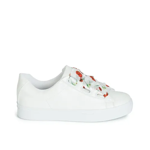 BASKETS ANDRÉ FEMME SOLANGE CUIR BLANC