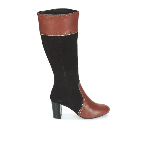 CAVALIÈRES ANDRÉ FEMME DOLORES CUIR MARRON