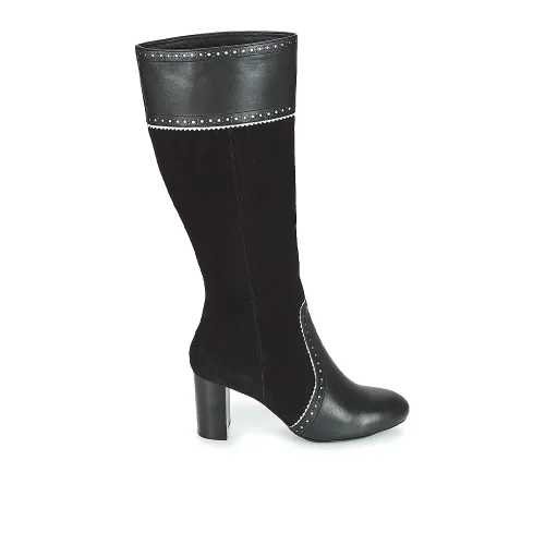 CAVALIÈRES ANDRÉ FEMME DOLORES CUIR NOIR