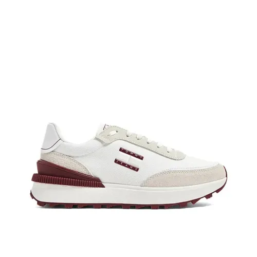BASKETS TOMMY JEANS TJW TECH RUNNER HOMME BLANC
