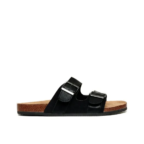MULES THREADBARE ATTICUS HOMME CUIR NOIR