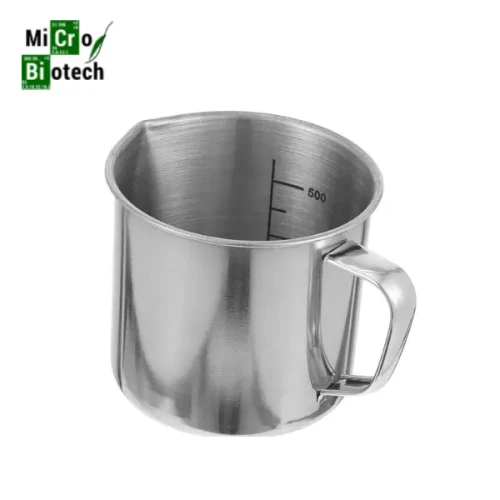 Bécher en inox avec anse