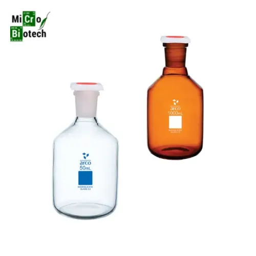 Flacon rodé en verre ARCO - Volume: 100ml, Couleur: Brun (Marron)