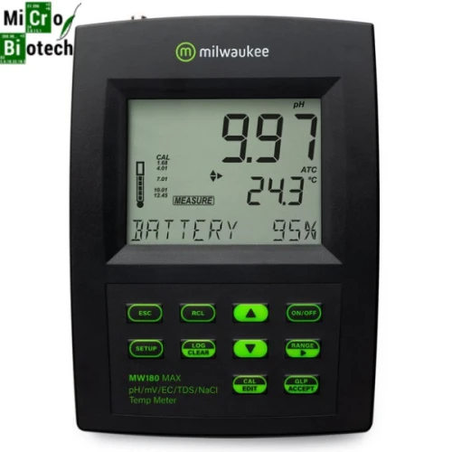 Multiparametre de paillasse 5 en 1 pH/mV/EC/TDS/NaCl/Temp Milwaukee