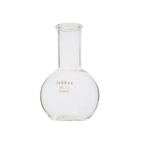 Ballon fond plat Labbox - Volume: 25ml, col: RODÉ : 14/23
