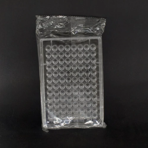 Microplaque stérile 96 puits à fond plat avec couvercle OLAB