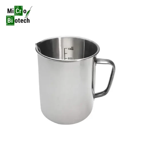 Bécher en inox avec anse