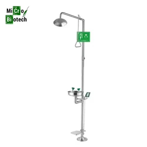 Douche d’urgence pour laboratoire avec lave-yeux