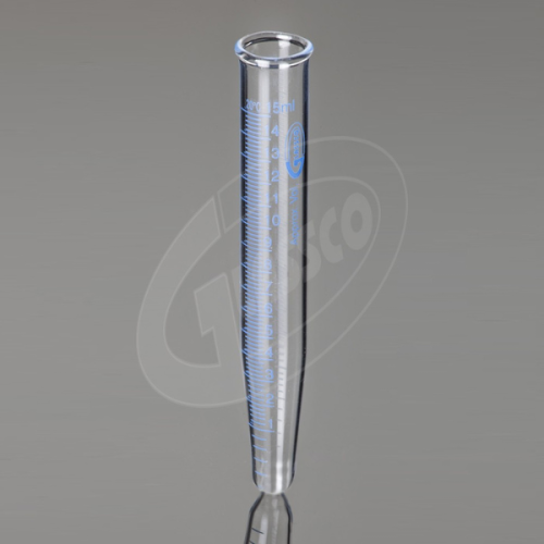 Tube de centrifugation gradué fond conique en verre Glassco - Volume: 5ml