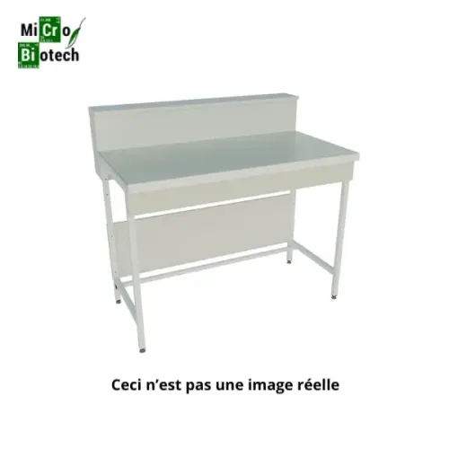 Paillasse murale avec dosseret LABTECH