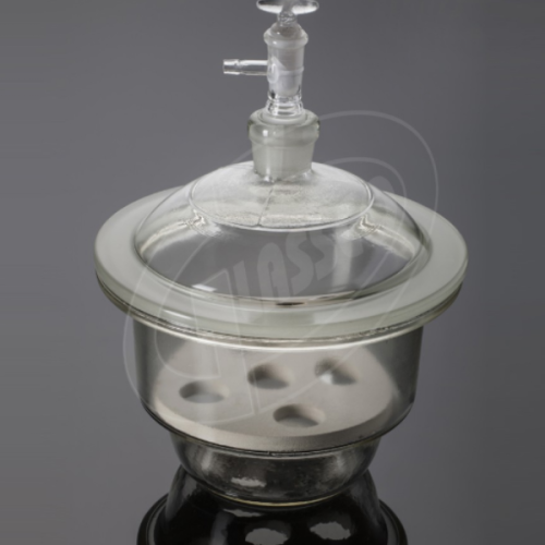 Dessiccateur en verre avec robinet Glassco