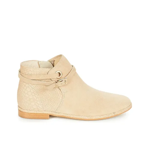 BOOTS ANDRÉ IDAHO FEMME BEIGE