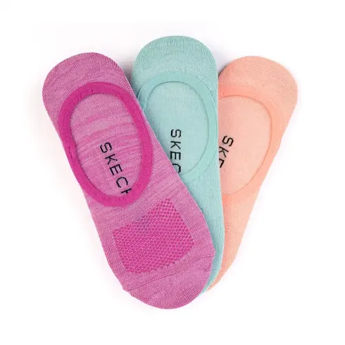 Skechers - 3Pk Womens Non Terry No Show Liner