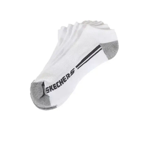 Skechers - 3Pk Mens 1/2 Terry No Show White