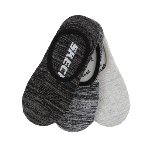 Skechers - 3Pk Mens 1/2 Terry Free Run Liner Medium Combo