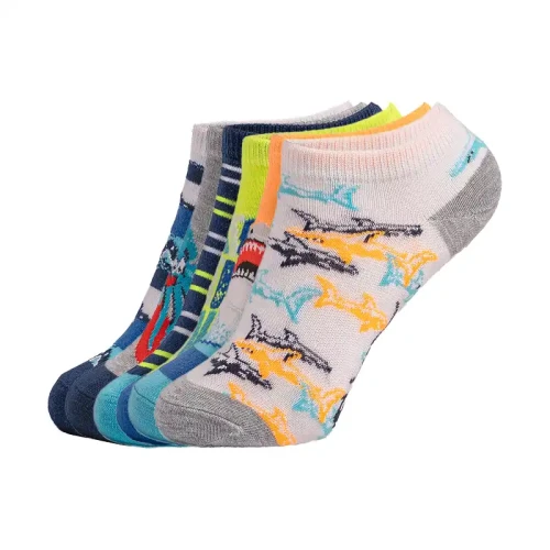 Skechers - 6Pk Boys Non Terry Low Cut