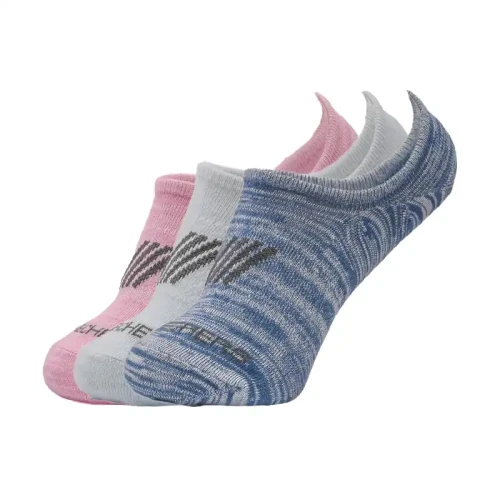 Skechers - 3Pk Womens Non Terry No Show