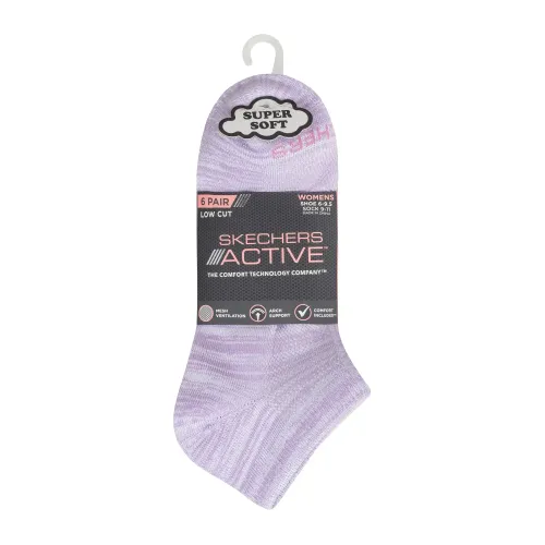 Skechers - 6PK WOMENSLOW CUTNON TERRY