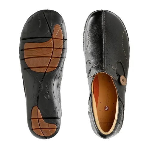 Clarks - Un Loop Black Leather