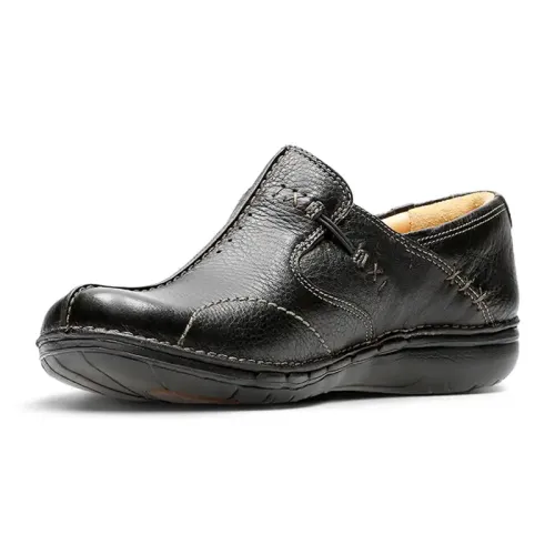 Clarks - Un Loop Black Leather