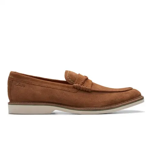 Clarks - Atticus Ltslip Cola Suede