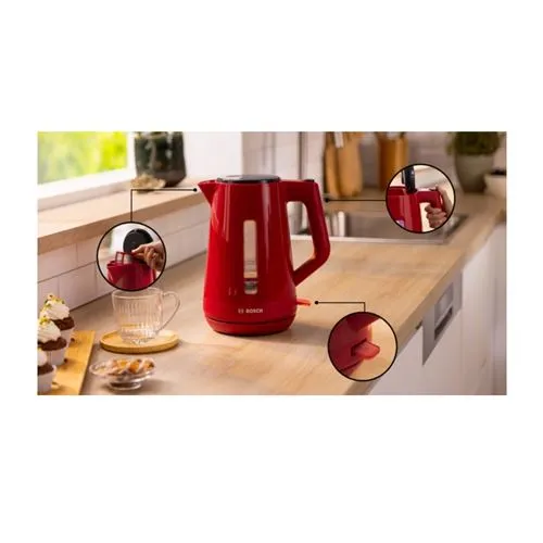 BOUILLOIRE BOSCH 2400W ROUGE  TWK1M124