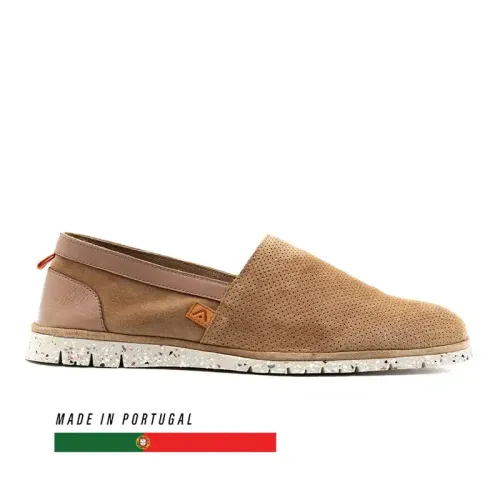 Ambitious - Amber Perforated Suede Slip – On