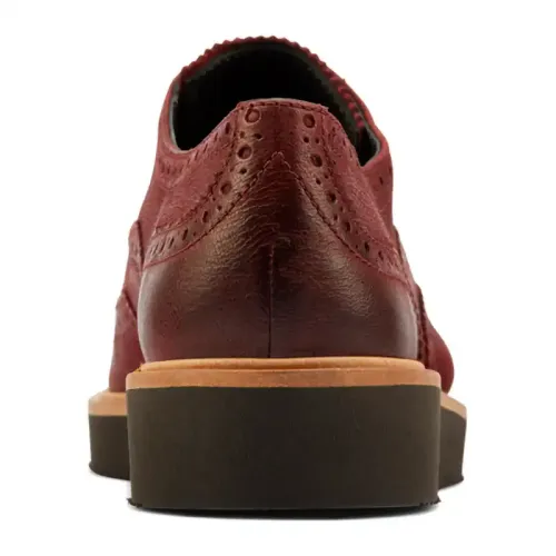 Clarks - Baille Brogue Burgundy Leather