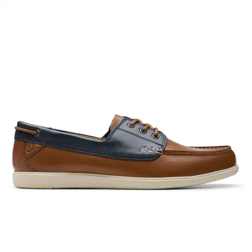 Clarks - Bratton Boat Dark Tan Combi
