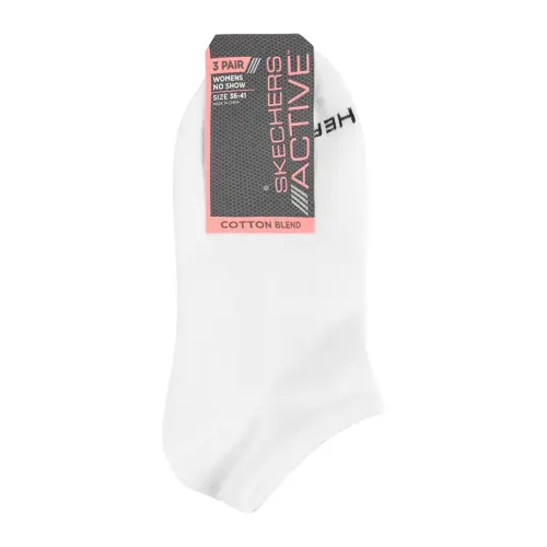 Skechers - 3Pk Womens Non Terry No Show