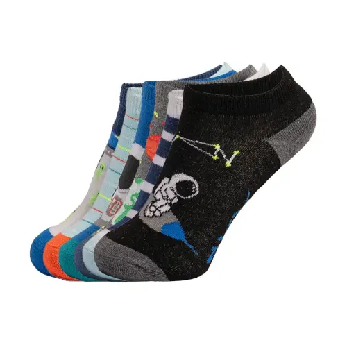 Skechers - 6Pk Boys Non Terry Low Cut