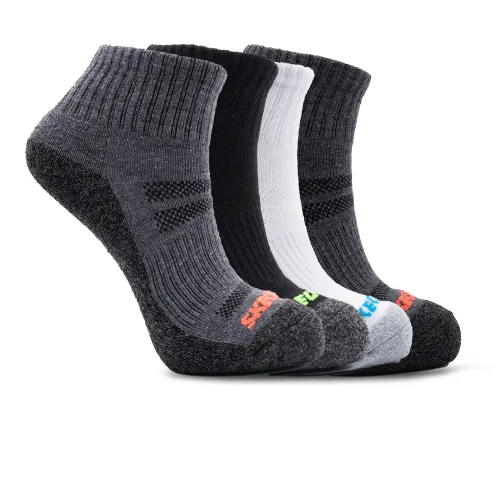 Skechers - 6Pk Boys 1/2 Terry High Qtr Crew