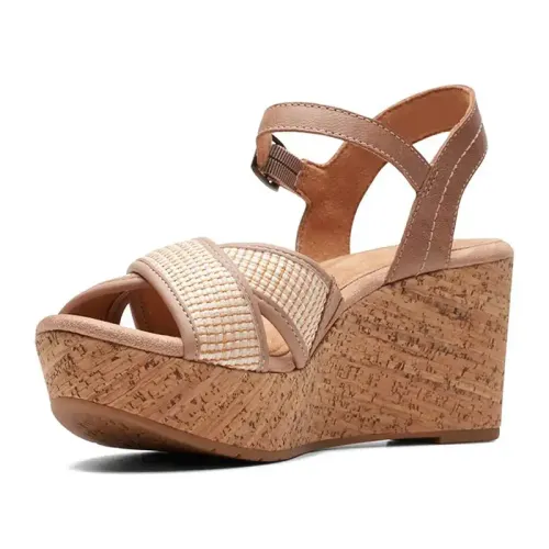 Clarks - Elleri Plum Praline Leather