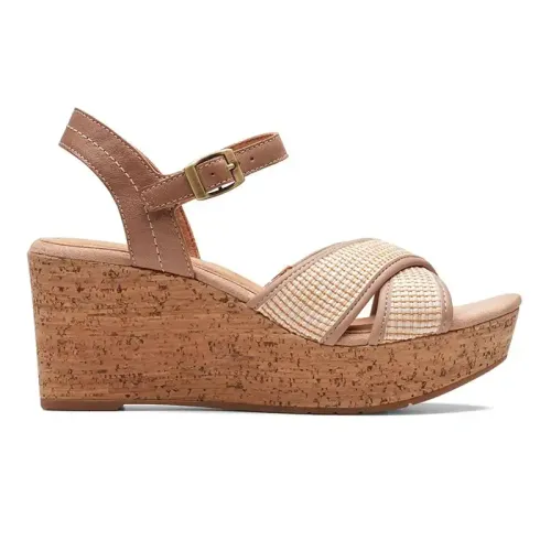 Clarks - Elleri Plum Praline Leather