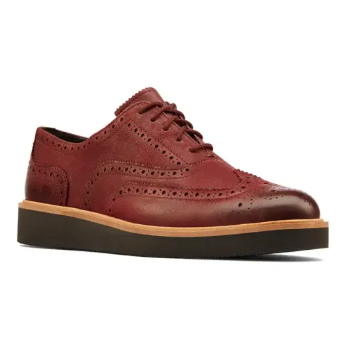 Clarks - Baille Brogue Burgundy Leather