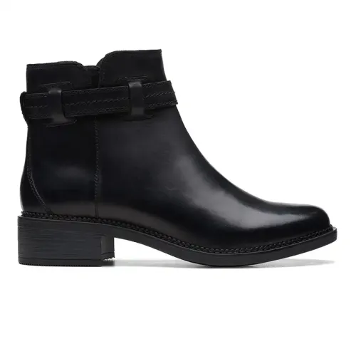 Clarks - Maye Ease Black Leather