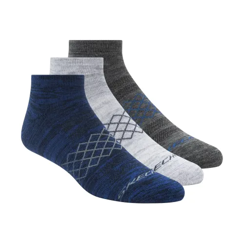 Skechers - 3PK MENS 1/2 TERRY LOW CUT