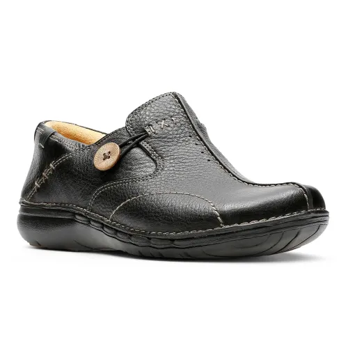 Clarks - Un Loop Black Leather