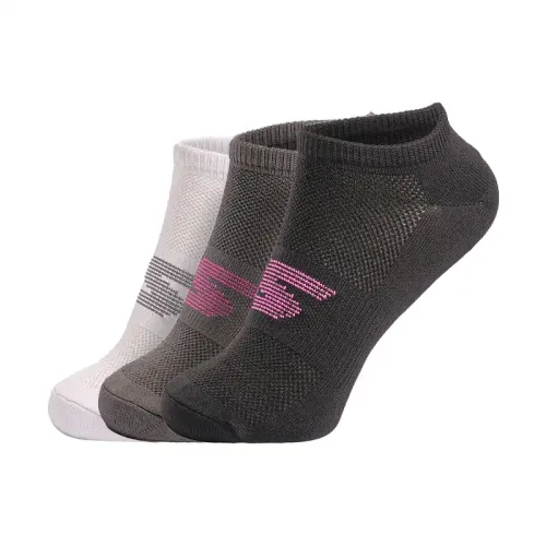 Skechers - 3Pk Womens Microfiber Non Terry No Show