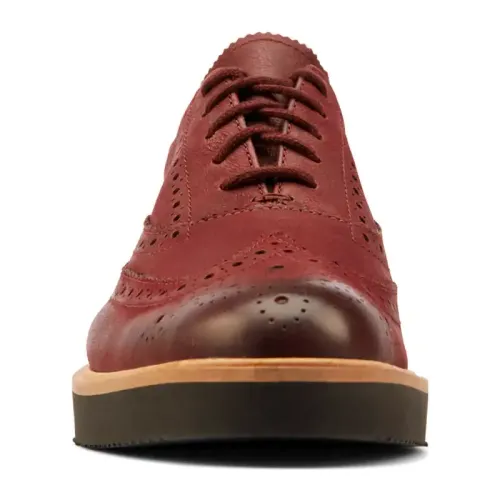 Clarks - Baille Brogue Burgundy Leather